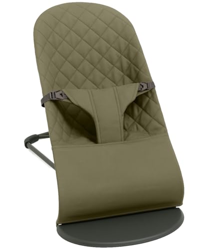 Fabric Seat for Bouncer - Compatible with Baby Bjorn Bouncer - Dense Wear-Resistant Skin-Friendly Cotton - Replacement Covers ONLY Olive