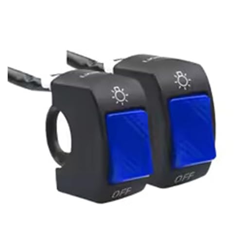 Commutateurs lampe signalisation phare moto universels commande guidon on off étanche 2pcs