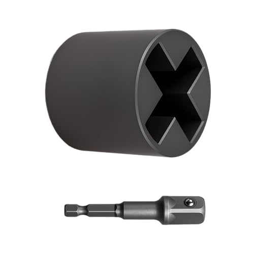 Adaptador de taladro para gato de remolque con conector de manivela rápido de 3x3.7cm