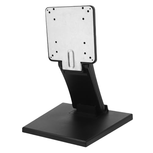 Support TV réglable en hauteur pied de table en fer noir écran plat LED 10-27 pouces