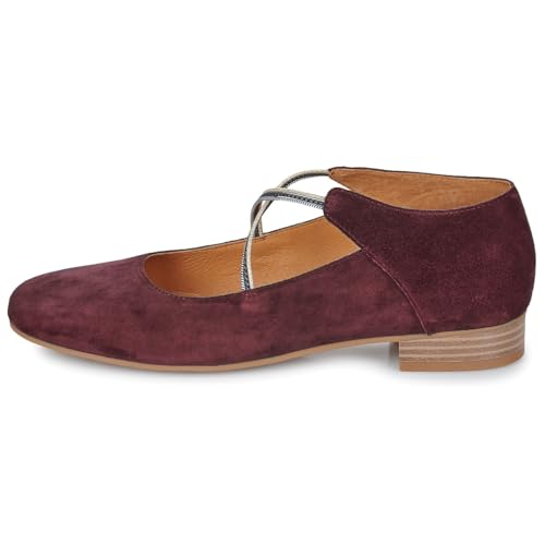 SHODENSE Women Casual Round Toe Flat Shoes Cross Strap Slip On Walking Flats Comfortable Suede Flat Heel Dress Shoes Crisscross Ballet Flats Drive Office Ladies Street 4-11 M US3