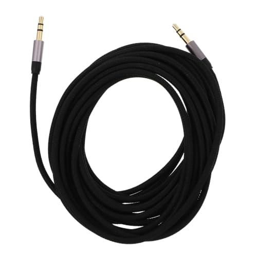 Cable de audio auxiliar Uonlytech de nylon trenzado resistente con conectores macho de precisión 5