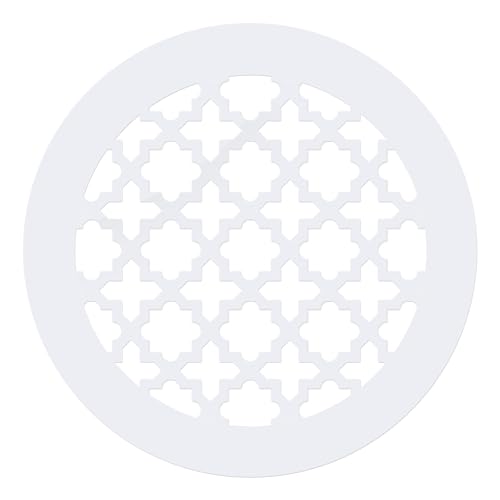 PATIKIL Cubierta de Rejilla de Ventilación para Abertura de Conducto de 4" Vidrio Acrílico (PMMA) Cubierta Decorativa de Agujero de Pared o Techo para Ventilación del Hogar