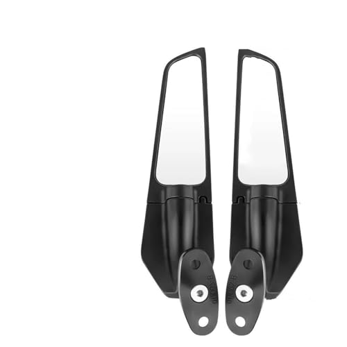 Espejos retrovisores ajustables y giratorios con diseño de ala de viento para moto Ninja 2