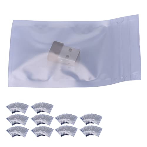 100Pcs Anti Static Bags 6x9cm Antistatic Resealable Pouch Storage Bag for Electronic Accessories