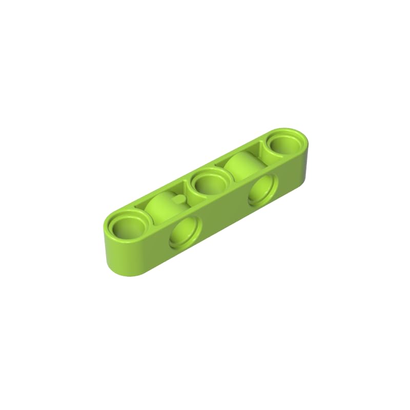 GDS-1591 Technic Beam 1x5 Thick with Alternating Holes, Lime, 50 PCS