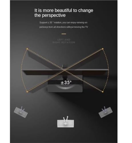 Support TV pivotant : ajustez la hauteur et l'angle pour éliminer les reflets
