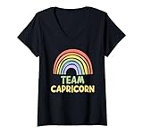 Photo Gallery donna happy colorful team capricorn rainbow astrological sign maglietta con collo a v Photo Gallery donna happy colorful team capricorn rainbow astrological sign maglietta con collo a v