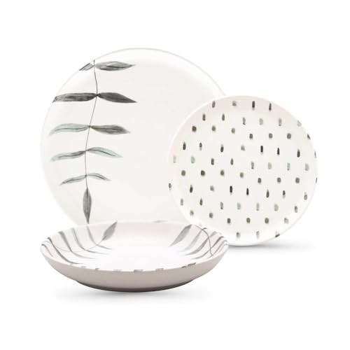 Aparelho de Jantar 18 peças Flat Samambaia
