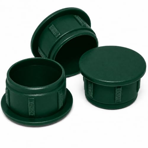 Image of (Pack of 40) Green Plastic Hole Plugs 0.94 inch x 0.79 inch (24 x 20 mm), Drill Hole Cover Caps, Furniture Hole Plug, Screw Hole Plugs