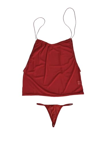 Image of Xs and Os Women's Polyester Spandex Solid Midi Babydoll Lingerie