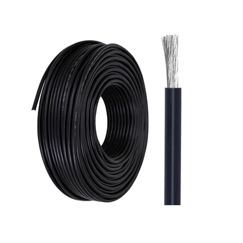 Fil de raccordement PVC 14 AWG noir pour câblage interne