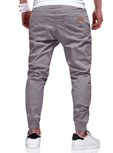 Image of JMIERR Mens Cotton Stretch Joggers Casual Twill Athletic Track Pants