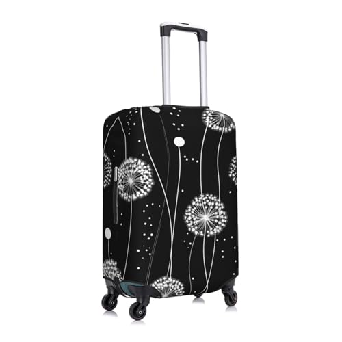 Dandelion Flowers Pattern Elastic Travel Luggage Cover, Washable Spandex Suitcase Protector, Anti-Scratch Fits 18-32 Inch3