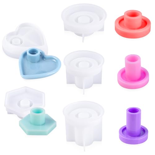 3-teiliges Silikonformen Set Für Kerzenhalter - Hitzebeständig Für 100/85/70mm Glasabdeckungen