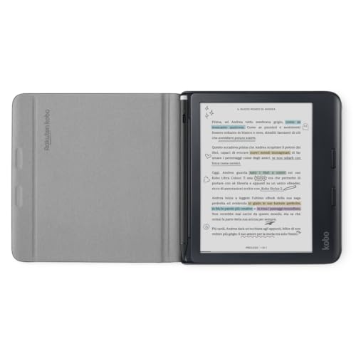 Custodia Notebook SleepCover per Kobo Libra Colour – Beige Sabbia | Tecnologia Standby/Risveglio | Supporto integrato con 2 orientamenti | Pelle sintetica - 2