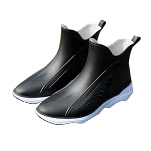 Sagelshn Damen Gummistiefel Schwarz 40