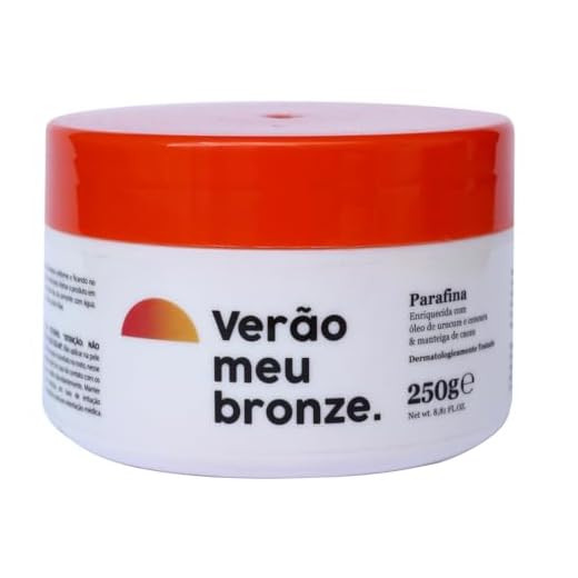 Parafina Bronzeadora Verão meu bronze 250g Autobronzeador