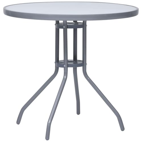 Mesa de balcón pequeña de acero ideal para desayunos al aire libre en tu terraza 2