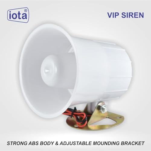 iota Electronic Siren VIP (Medium, 12V, 110dB, Black) - Image 3