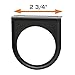 GlowShift Universal Black Single Gauge Mounting Bracket Pod - Fits Any Make/Model - Mounts (1) 2-1/16