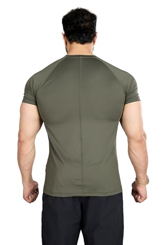 Image of FUAARK Men Solid Round Neck Slim Fit Tshirt