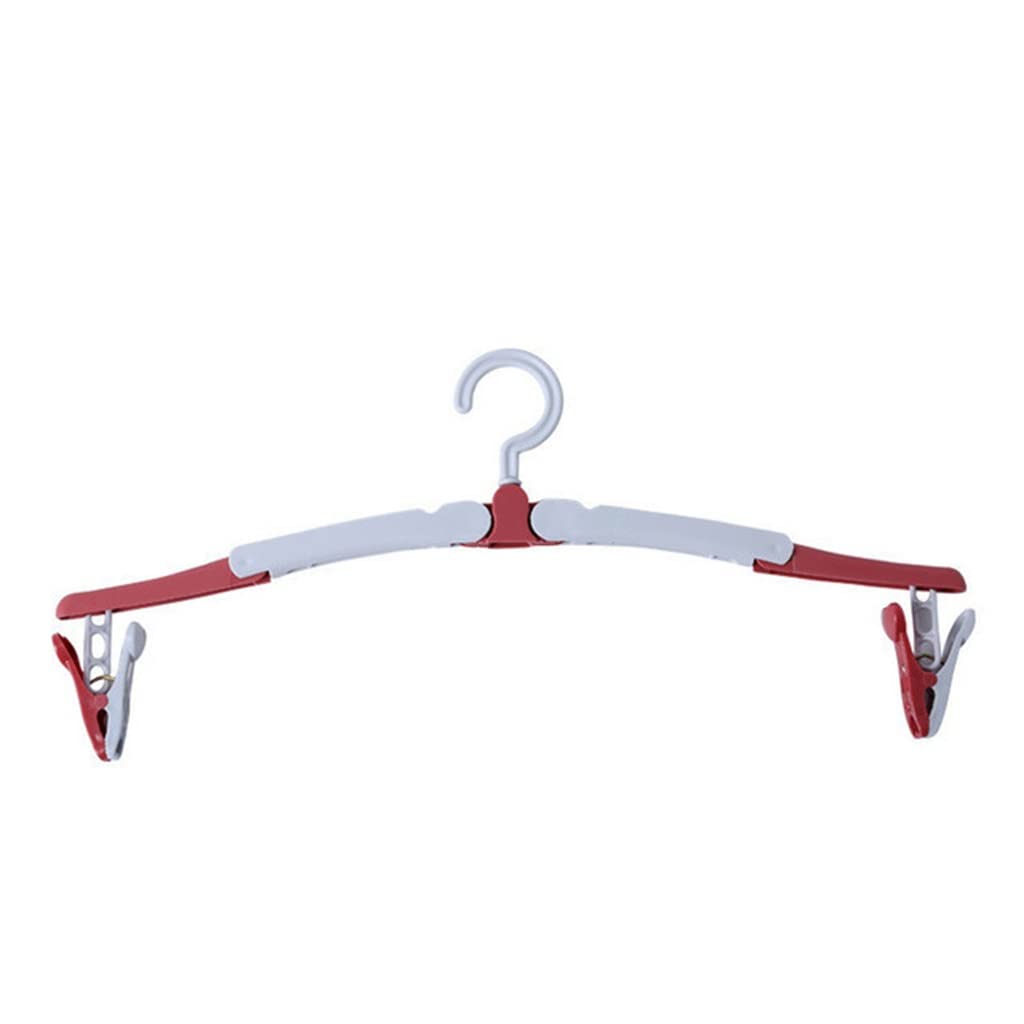 Cintre de pliage multifonctionnel compact rosso lot de 5 pour séchage de vêtement