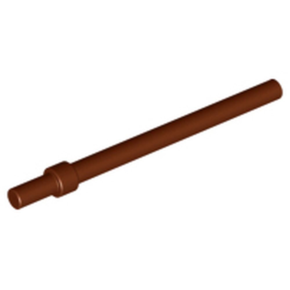 LEGO Bar 6L with Stop Ring, Part 63965, Choose Your Colour, Part 63965, Choose Your Colour (Reddish Brown, 2, count)