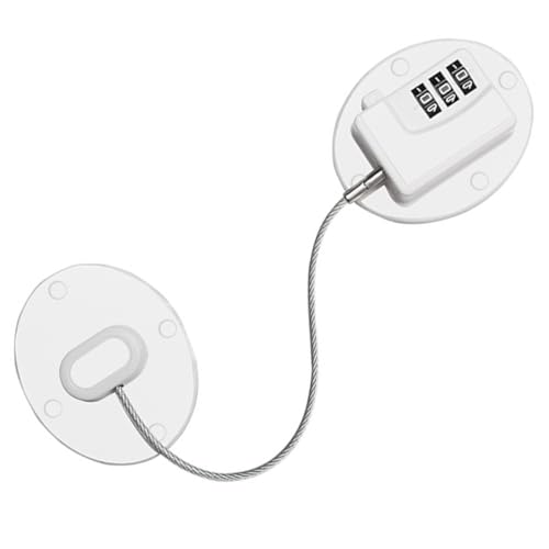 TINEASUR Kindersicherung Kühlschrankschloss mit Zahlencode Schranksicherung für Schubladen und Fenster Kindersicheres Digitales Zahlenschloss ohne Bohren Vielseitige Türsicherung für