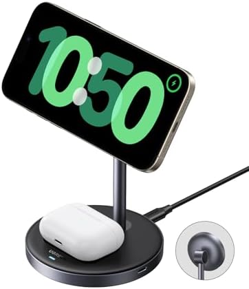 Supporto magnetico di ricarica wireless per bocchette dell’aria di
