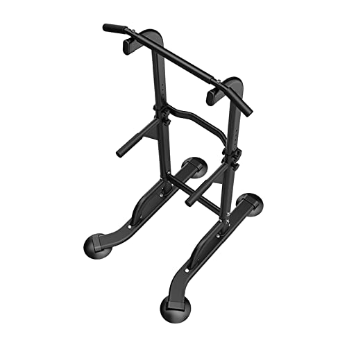 Deevoka Power Tower Dip Station, Pull Up Bar Stand Height Adjustable Multi Purpose Chin Up Bar Fitness Equipment For Strength Training Exercise, Black #TOP4
