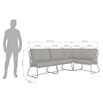 OUTLIV. Ecklounge Verona Aluminium Rope Anthrazit