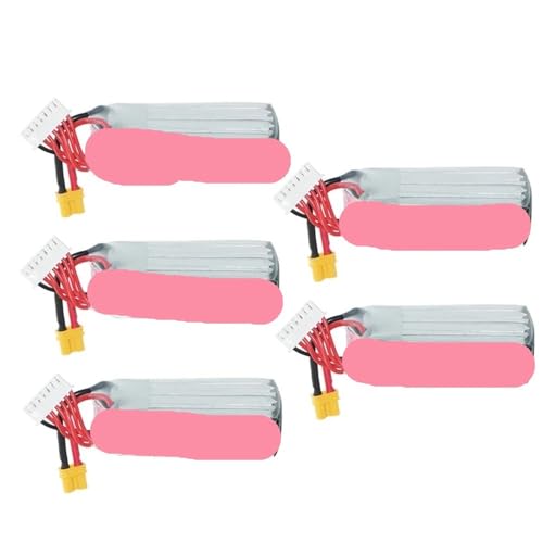 Batterie drone de course 6S 22.8V 450mAh LiPo FPV Quadcopter hélicoptère (Pack de 5)