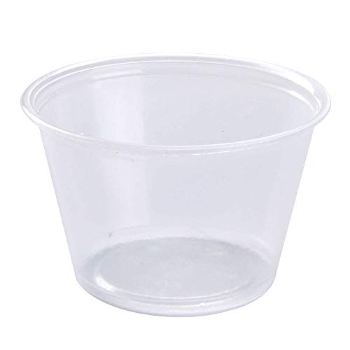 MarketPro 5 oz. Clear Plastic Disposable Condiment Cup, Souffle/Portion Cups without Lid | 2500 Per Case