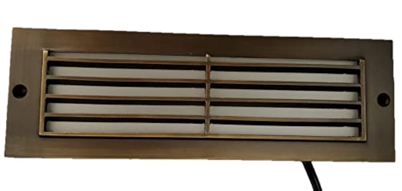 Ironsmith Lighting Products LED Step Light Antique Bronze and Brass Construction, Low Voltage, Easy Installation, Oil Rubbed Bronze Finish Outdoor Step Light with Integrated LED