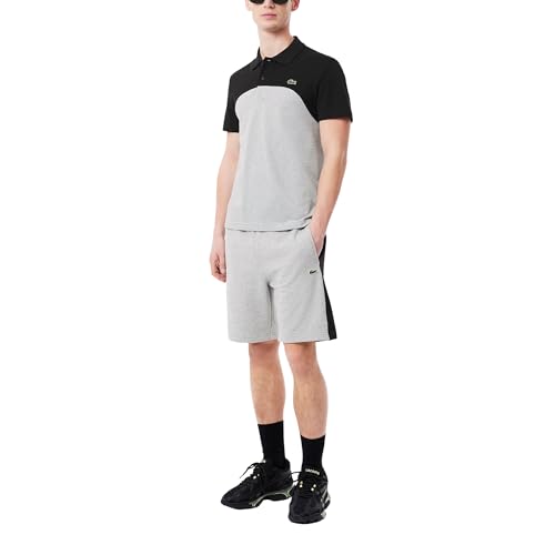 Image of Lacoste Men's Cotton Fleece Colorblock Shorts