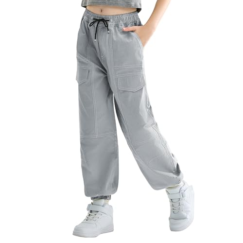 Pantalones de hip hop para niñas joggers elásticos para danza y streetwear