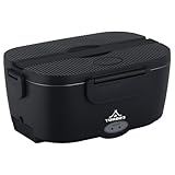ESOHOT Fiambrera Electrica,120W Taper Electrico para Comida Calentamiento Ultrarrápido 3 en 1 Lonchera Electrica Trabajo 12V/24V/230V Para Viajes, Trabajo, Coche, Camión (1,5L x 3)