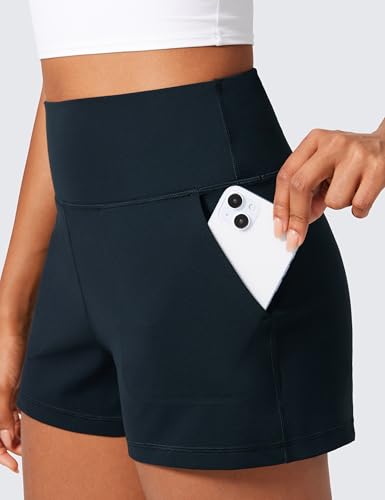 Image of CRZ YOGA Butterlift Linerless Shorts 3 inch | High Waisted, Buttery Soft, Comfy, Yoga, Casual, Pockets, for Women