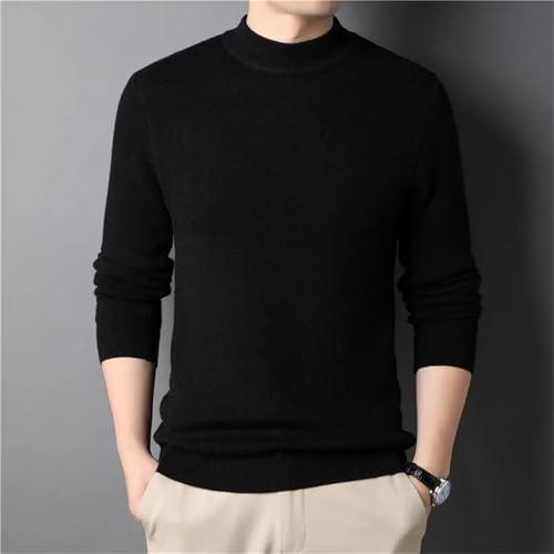 Men'S Cashmere Sweater Half Turtleneck Long Sleeve Knitted Pullover Slim Fit Soft Warm Sweater3