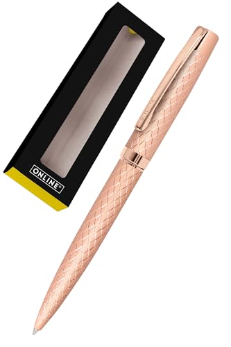 Online stylo à bille Eleganza Diamond ¦ stylo-bille en métal ¦ stylo à bille rétractable en coffret cadeau ¦ recharge remplaçable ¦ encre noire ¦...