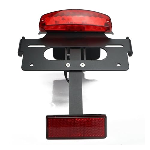 Support de plaque Triumph Bonneville T100 T120 arrière avec réflecteur rouge