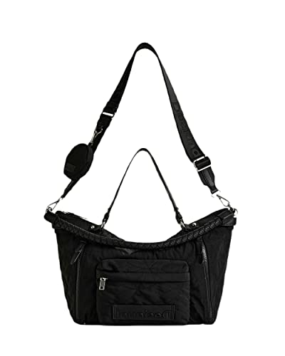 Desigual Bols_Prisma LIBIA, Sac à Main. Femme, Noir, Taille Unique