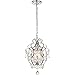 Elegant Lighting Kirin Collection Pendant D11.3 H16.5 Lt:1 Chrome Finish