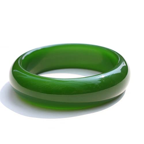 Bracelet en jade vert calcédoine 60 mm pour sublimer le style quotidien des femmes d'aujourd'hui