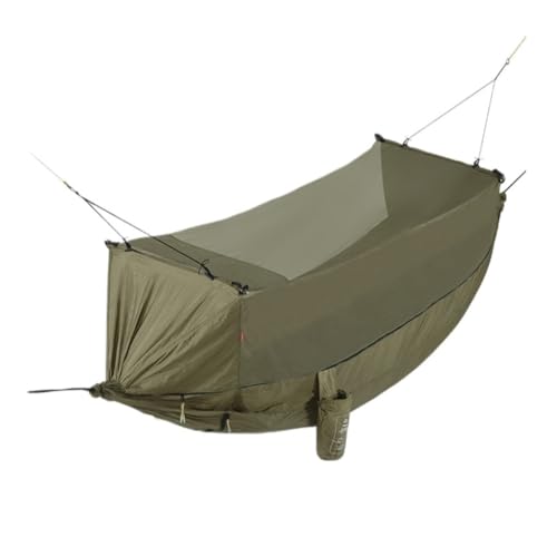 Hammock Outdoor Hammock Outdoor Camping Outdoor Camping Double-layer Anti-mosquito Hammock Breathable Hanging Tree Tent Hammock Lightweight(Green)
