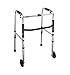 Easy Folding Adjustable Walker with Two Front 5 inch Wheels