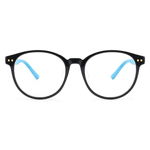 CHEERS DEVICES Blue Light Blocking Glasses Women Men Computer Glasses TR90 Round Eyewear Frame with Interchangeable Temples & Nose Pads