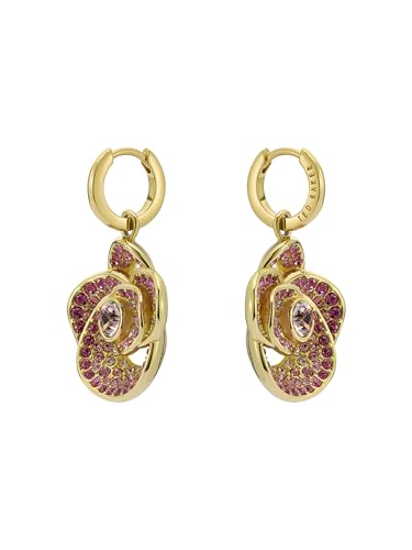 Ted Baker London Florence Crystal Flower Huggie Earrings for Women2