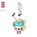GNOCE Alice's Adventures in Wonderland Party Teacup Pendant Dangle Charm, S925 Sterling Silver Dangle Charms Pendant Necklace/Bracelet for Women Wife, Valentine’s Day, Mother’s Day Jewelry Gift